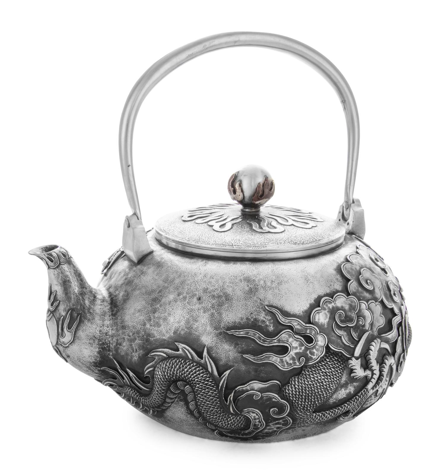 A Japanese Silver Teapot