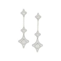 CHIMENTO, DIAMOND AND WHITE GOLD PENDANT EARRINGS