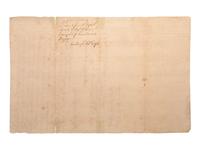 [REVOLUTIONARY WAR]. True copy of an order given by Timothy Pickering (1745-1829) as Quartermaster General. [Newburgh], [1 February 1781].