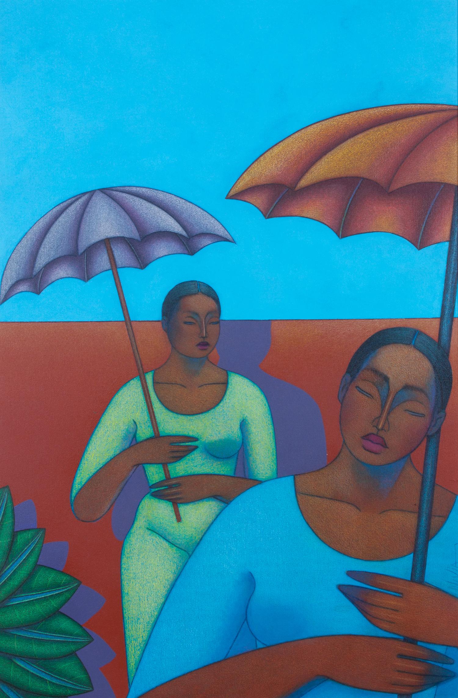 Nivia Gonzalez, (American, 20th century), En la Plaza