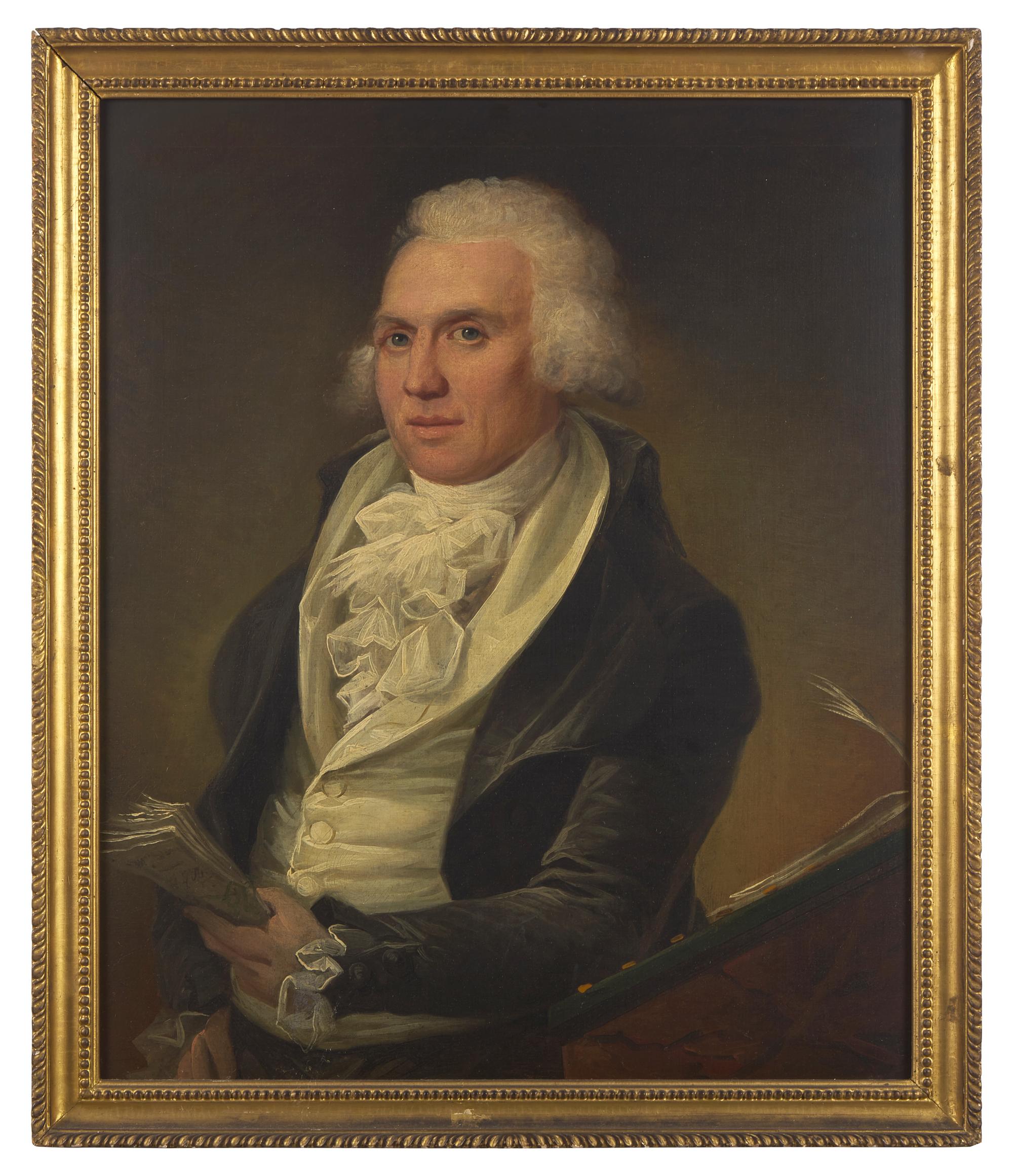 Attributed to Christian Gullager (1759-1826) and John Johnston (1753-1818), Three Family Portraits: Reverend Ebenezer Morse (1718-1802), Dr. Eliakim Morse (1759-1858), and Mary (Eddy) Morse (1767-1860)