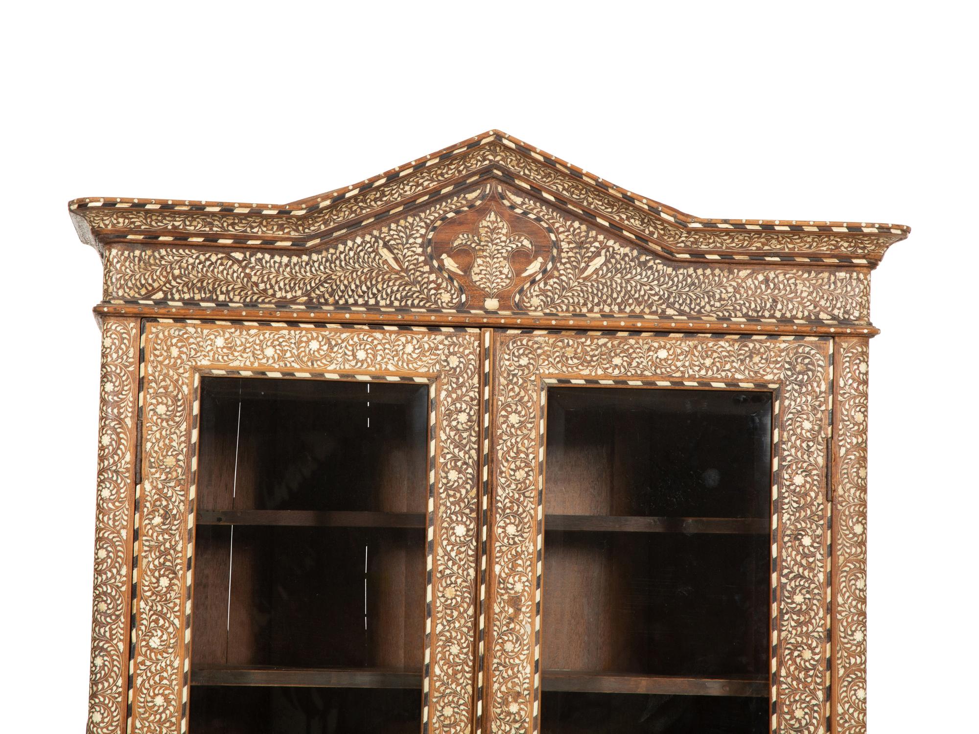 An Anglo-Indian Bone-Inlaid Cabinet