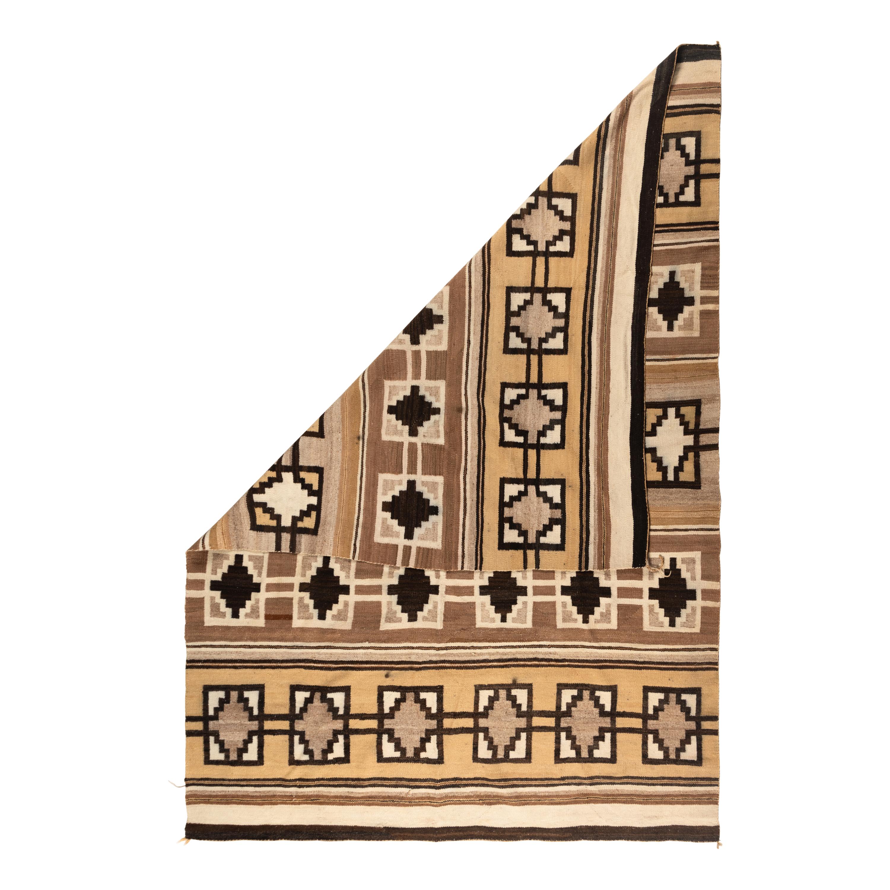 Navajo Crystal Pattern Weaving [Rug]
