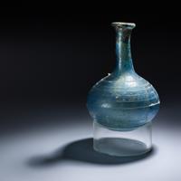 A Roman Blue Glass Bottle