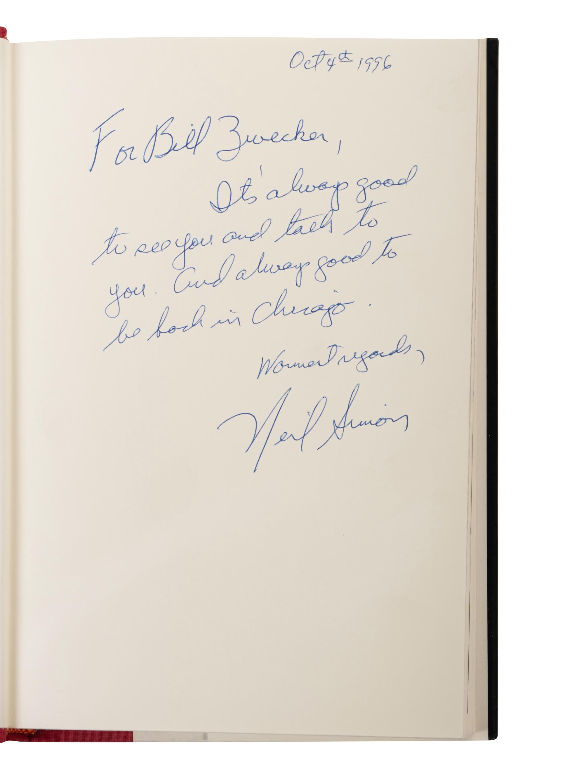 (Books) A group of 8 autographed books by writers, authors, and directors, comprising: