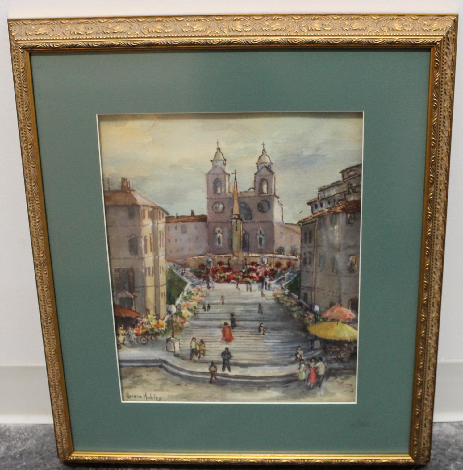 Verena Hubley, (American, 20th century), The Spanish Steps