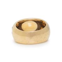 CITRINE AND YELLOW GOLD RING