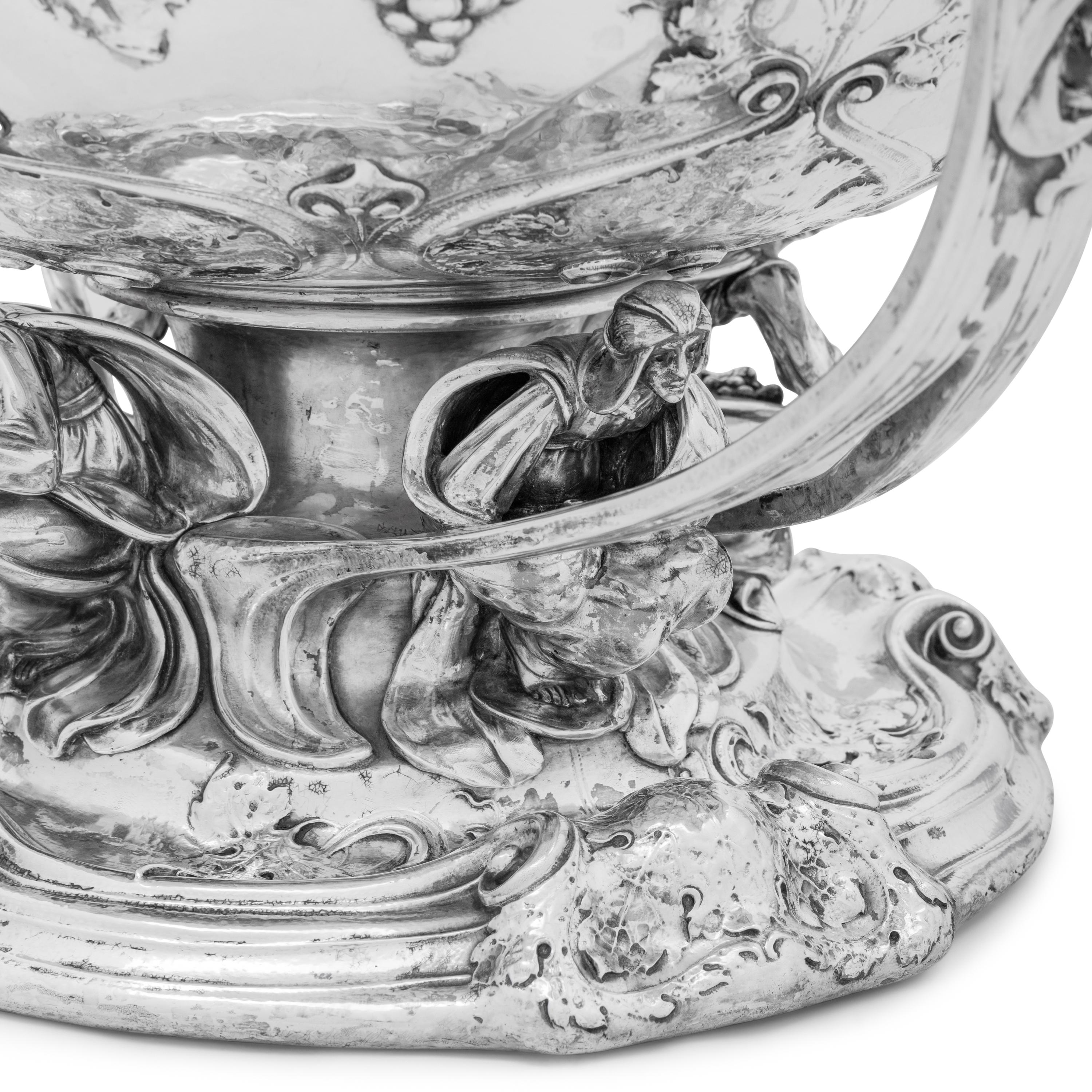 A Large Martelé Silver Punch Bowl Made for the 1904 Louisiana Purchase Exposition in St. Louis