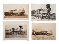 [TRANSPORTATION - RAILROAD]. A collection of over 140 photographs of locomotives. Ca 1910s-1940s.