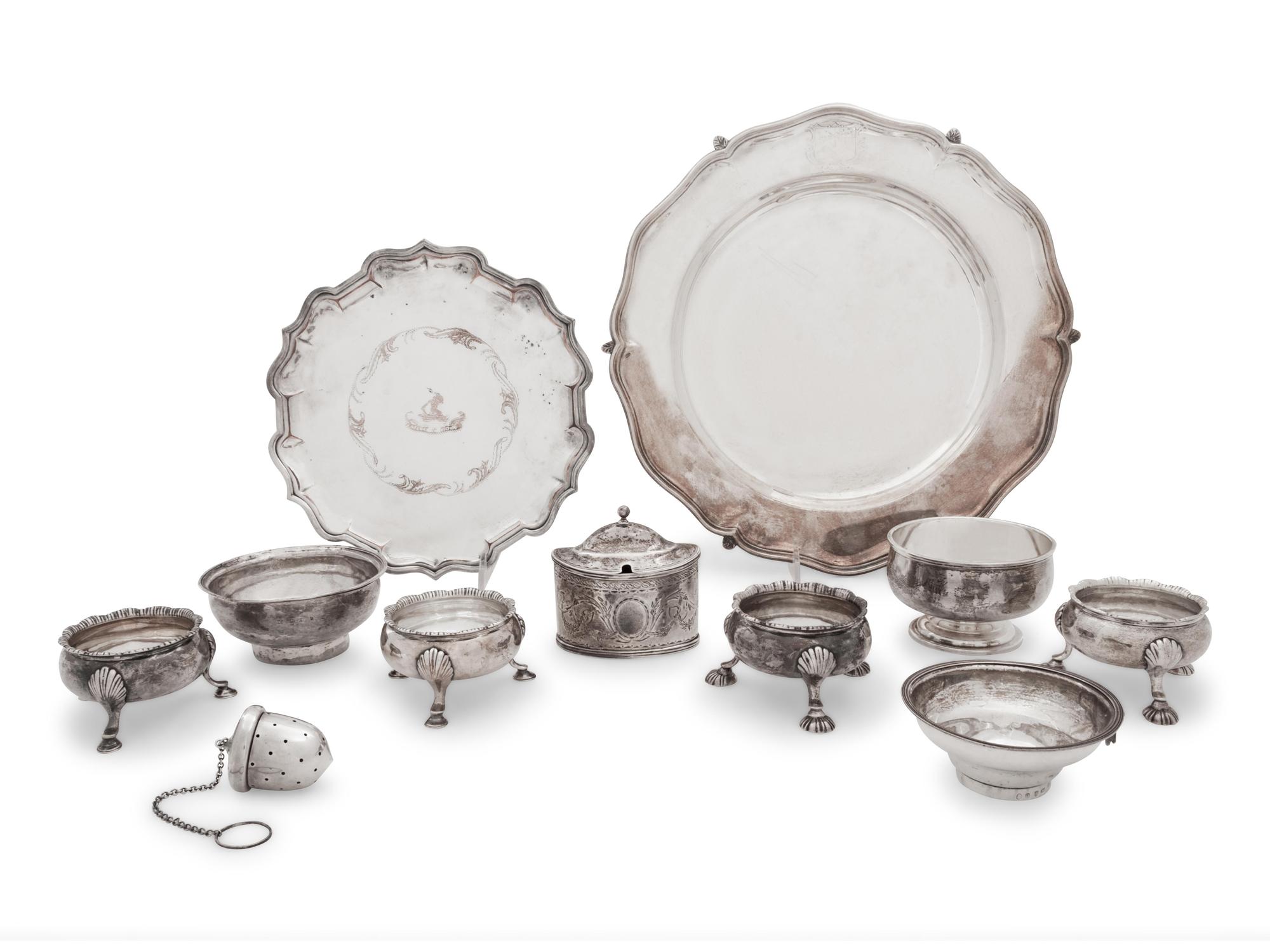 A Collection of Georgian Silver Table Articles