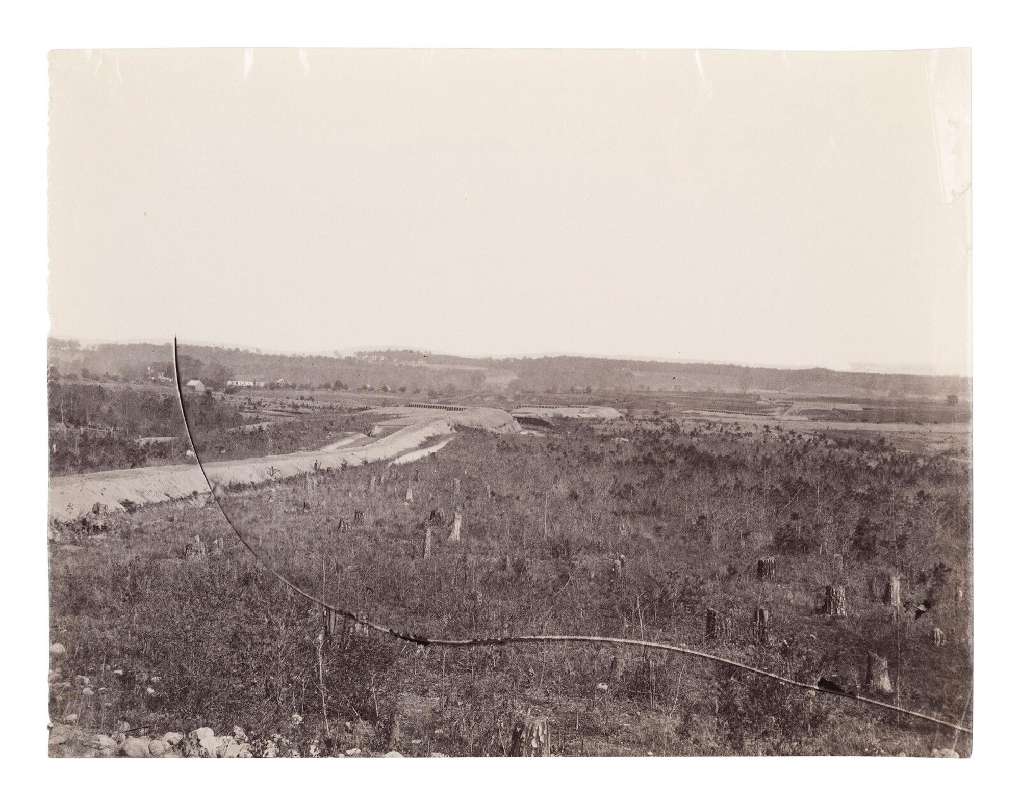[CIVIL WAR]. Three albumen prints by an unknown photographer.