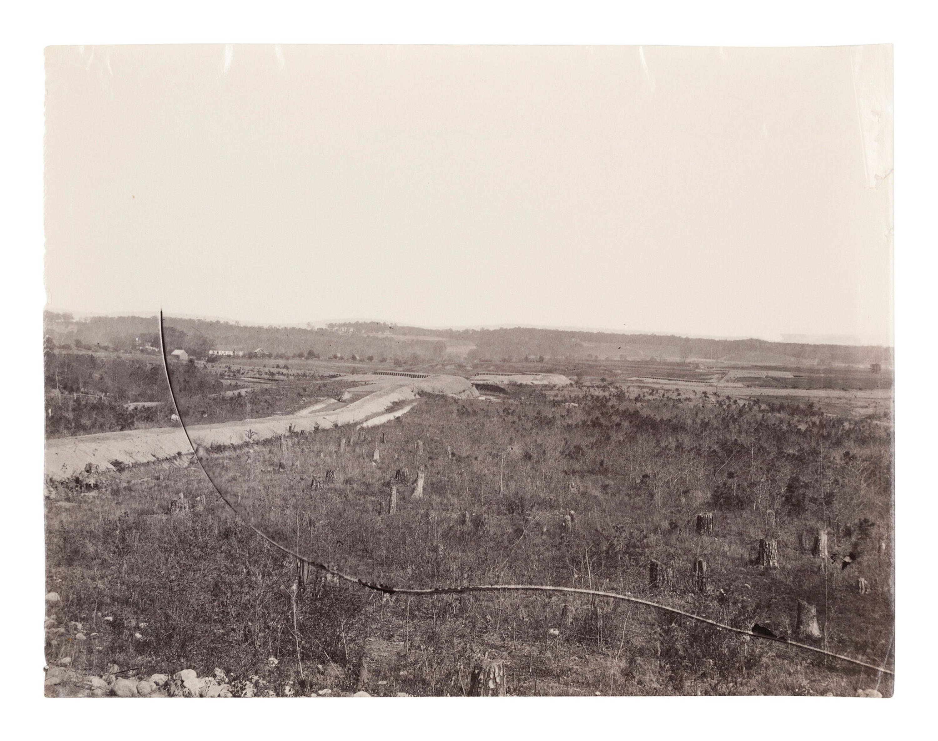 [CIVIL WAR]. Three albumen prints by an unknown photographer.