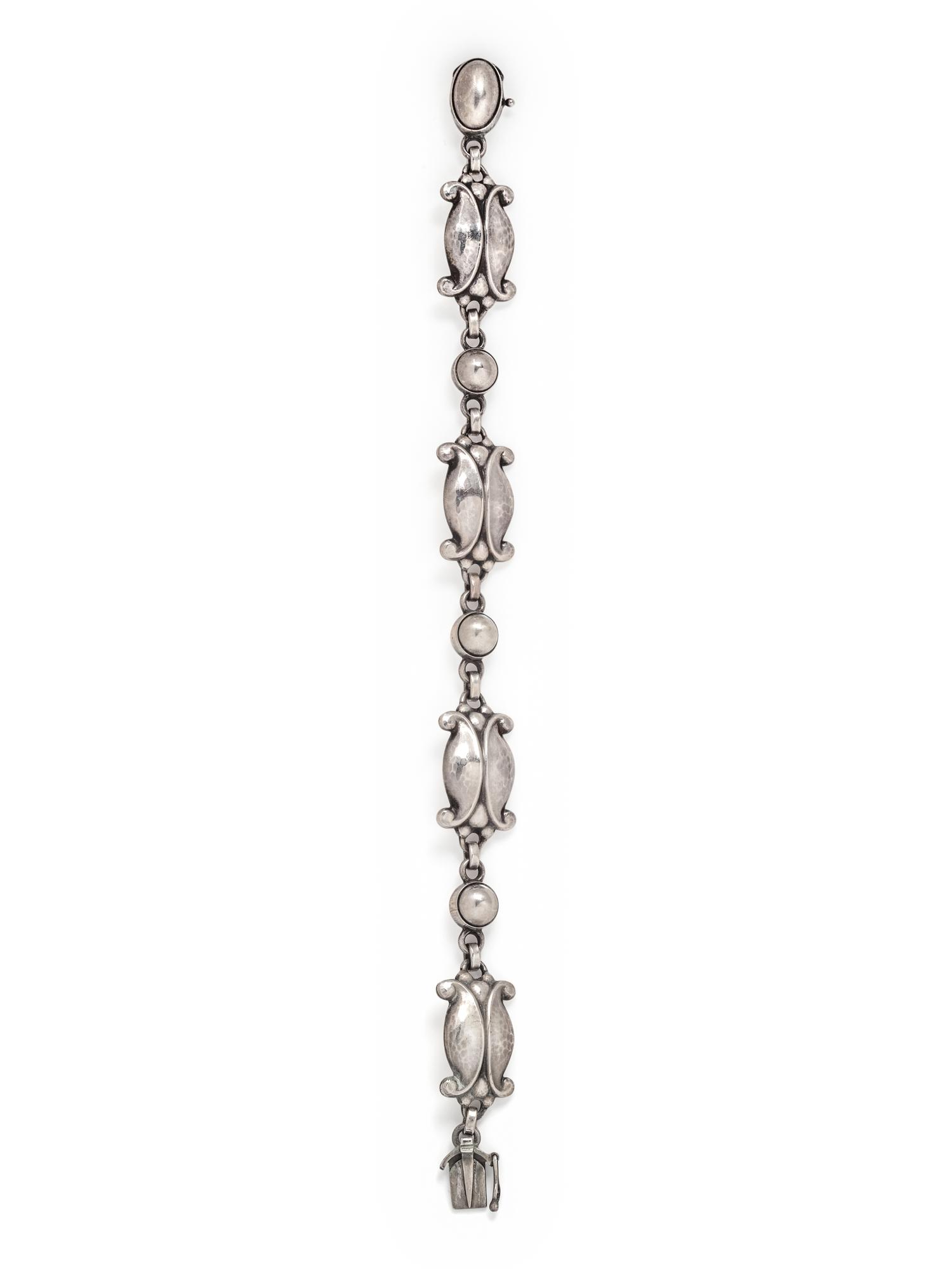 GEORG JENSEN, STERLING SILVER 'MOONLIGHT BLOSSOM' BRACELET