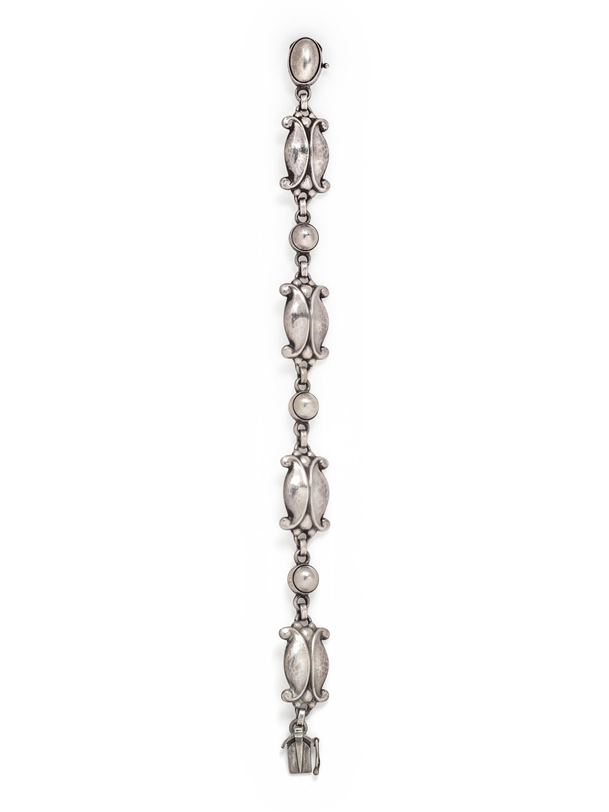 GEORG JENSEN, STERLING SILVER 'MOONLIGHT BLOSSOM' BRACELET