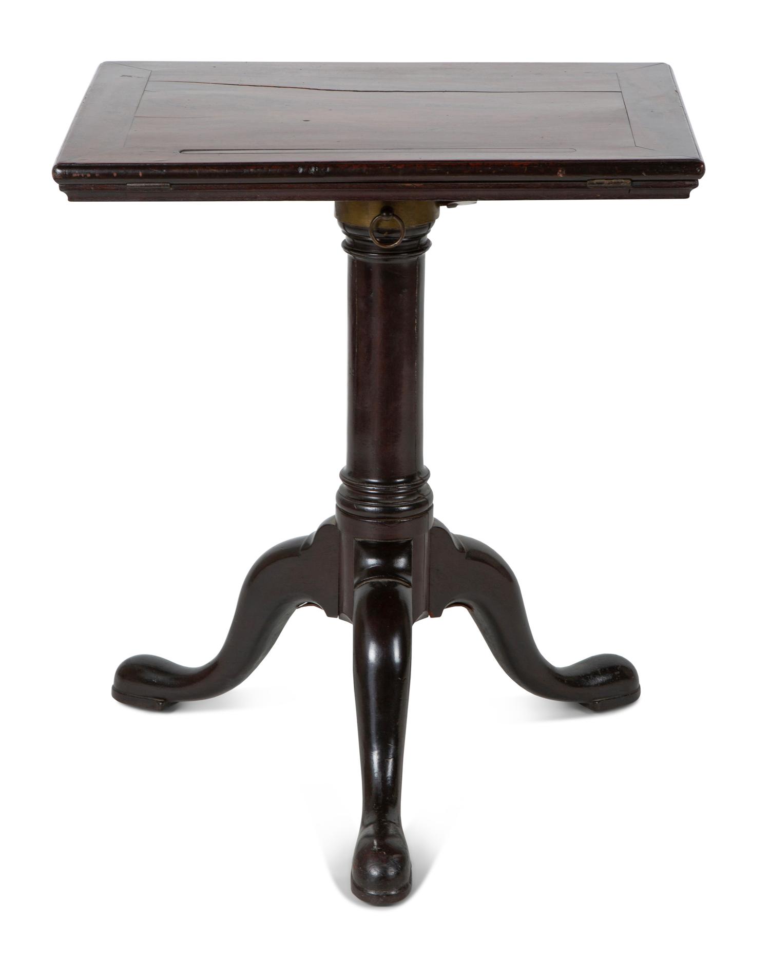 A George III Style Mahogany Adjustable Reading Table — 19TH CENTURY