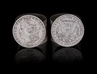 A Group of Twenty-Two United States 1888-O Morgan Silver Dollar Coins