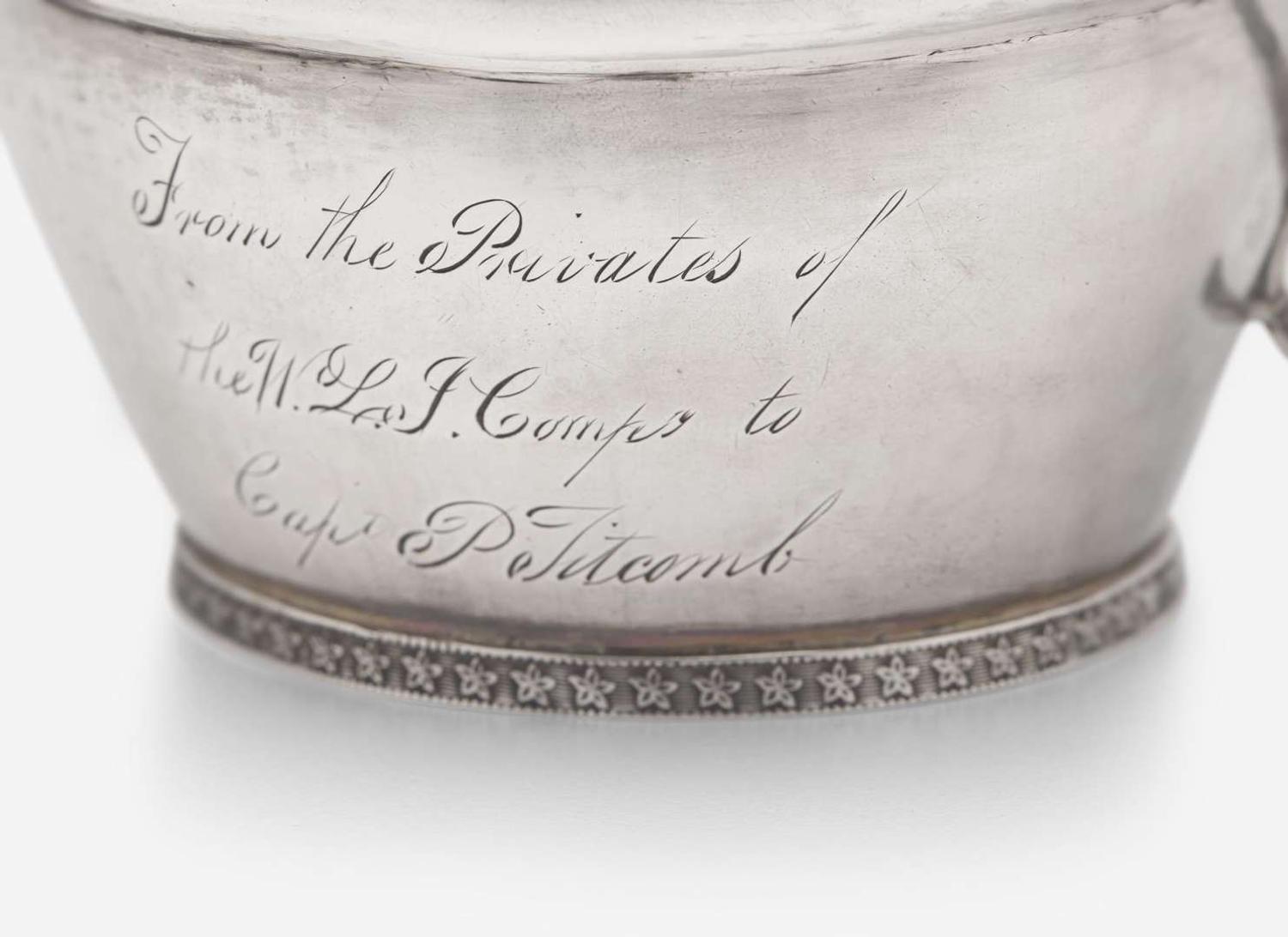A group of three Federal silver tablewares, Thomas Whartenby (active c. 1811-1850), Philadelphia, PA, William Haverstick, Sr. (1756-1823) or William Haverstick, Jr. (1780-1859), Lancaster or Philadelphia, PA, and other, circa 1820