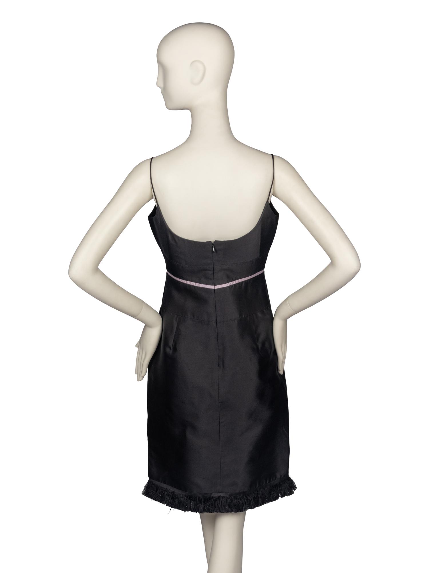 Ralph Rucci Cocktail Dress with Fringe