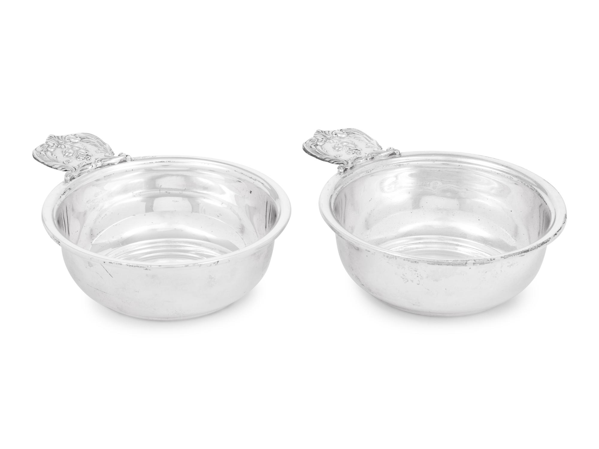 A Pair of Reed & Barton Francis I Silver Porringers