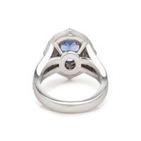 TANZANITE AND DIAMOND RING
