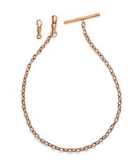 A 14 Karat Yellow Gold Fob Chain,