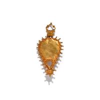 An Islamic Gold and Turquoise Pendant