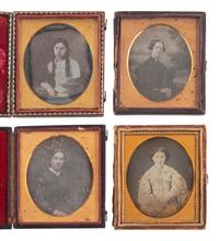 [EARLY PHOTOGRAPHY]. 33 sixth plate daguerreotypes of attractive women of varying ages.