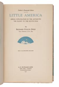 BYRD, Richard Evelyn (1888-1957). Little America. New York and London: The Knickerbocker Press, G. P. Putnam's Sons, 1930.