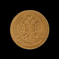 [RUSSIAN EMPIRE] Alexander III 1889 Gold 5 Ruble
