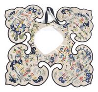 A Group of Ten Chinese Silk Embroidered Articles