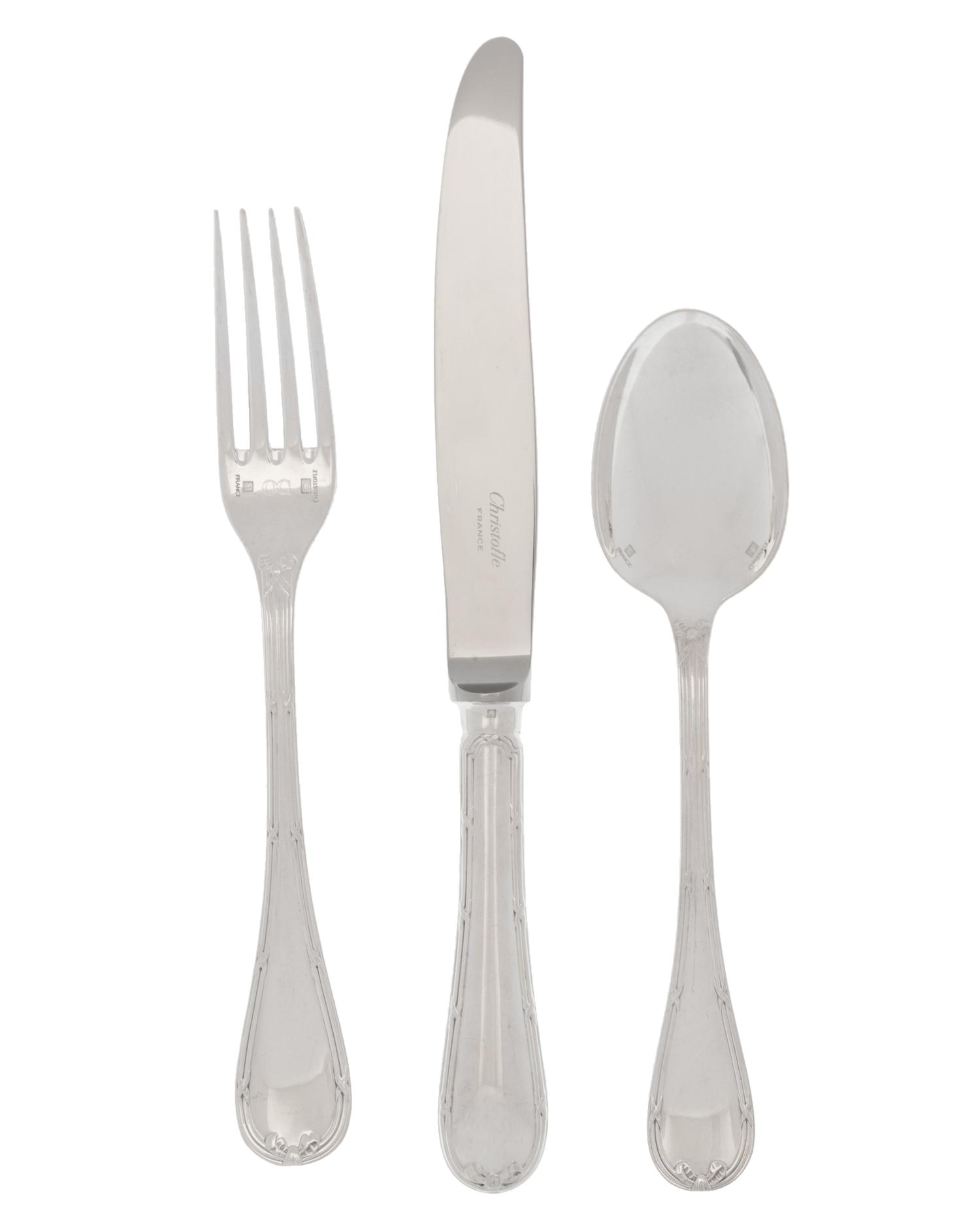 A Collection of Christofle Silver-Plate Flatware and Other Christofle Articles