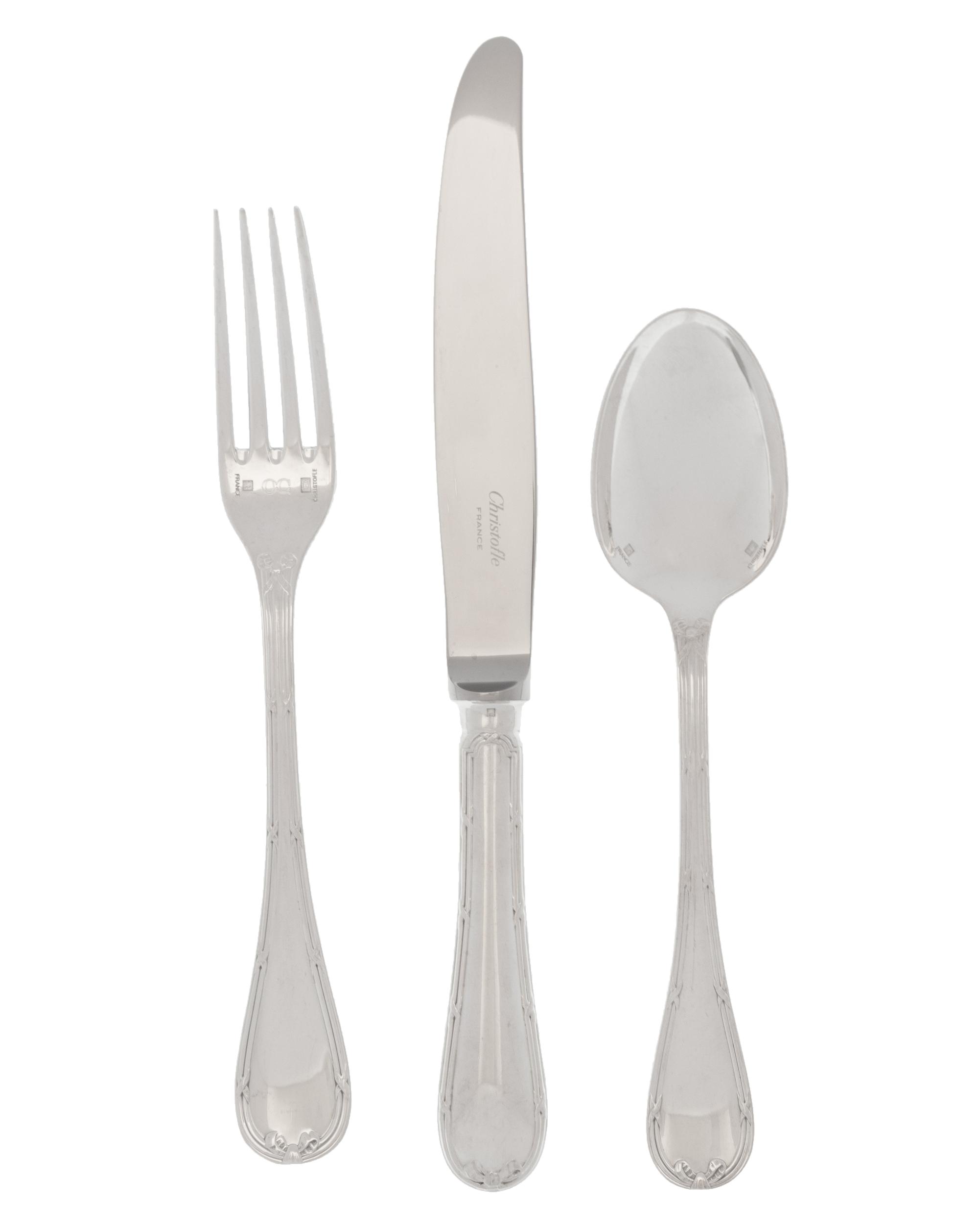 A Collection of Christofle Silver-Plate Flatware and Other Christofle Articles