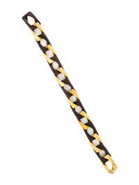 YELLOW GOLD AND WOOD BRACELET