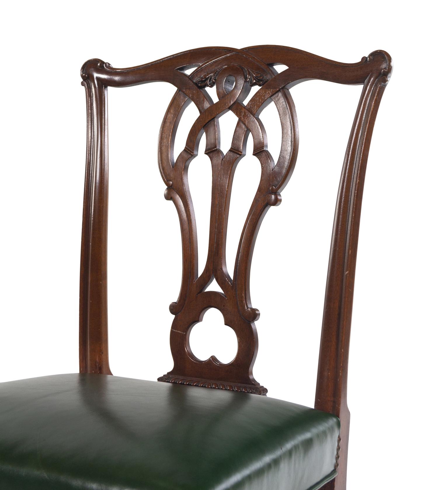 A Set of Ten George III Style Mahogany Dining Chairs
