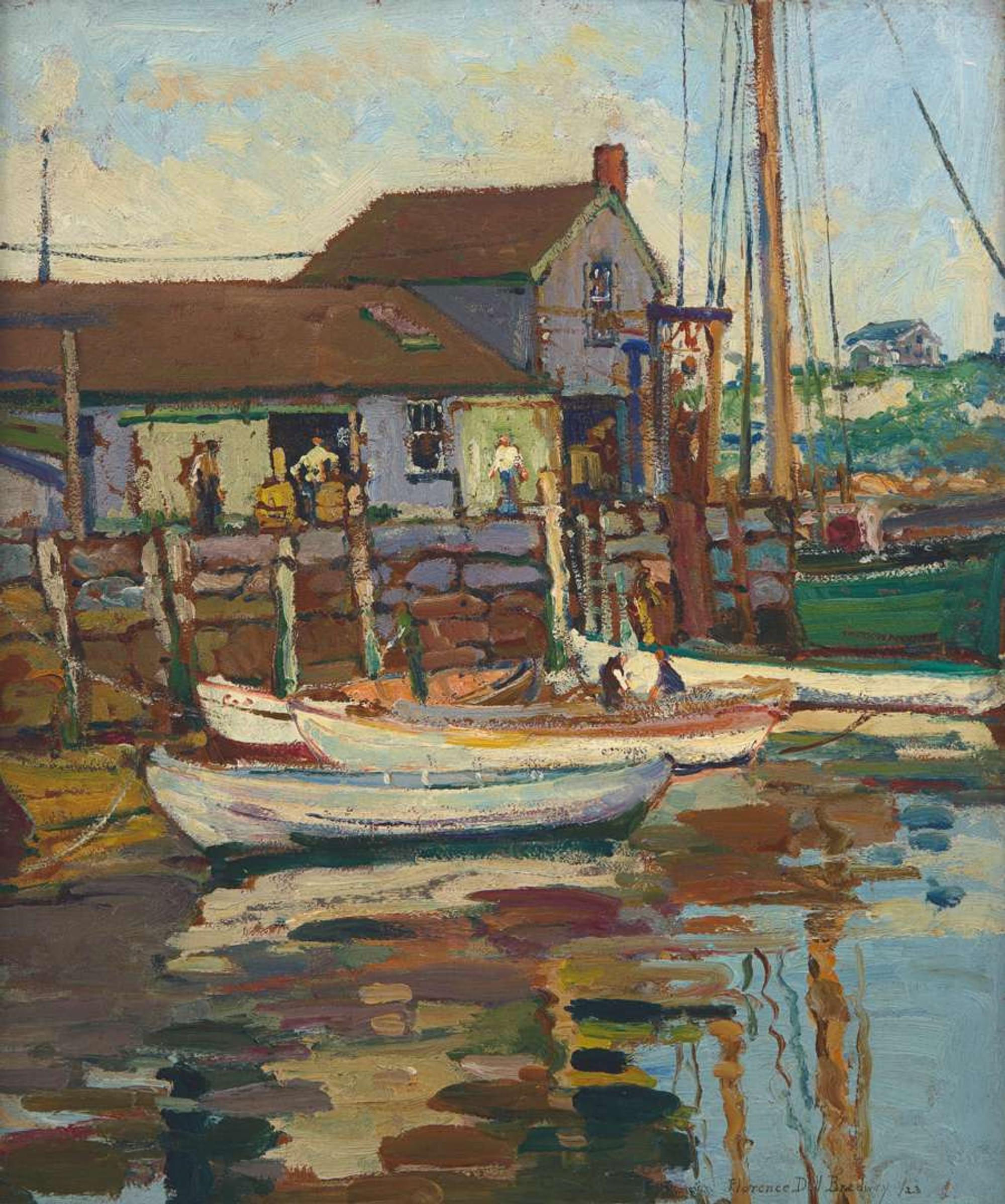 Florence Dell Bradway (American, 1897-1966) - North Shore Harbor