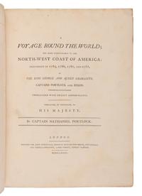 [TRAVEL & EXPLORATION]. PORTLOCK, Nathaniel, Capt. (1748-1817). A Voyage Round the World; but more particularly to the North-West Coast of America: performed in 1785, 1786, 1787, and 1788, in the King George and Queen Charlotte . London: John Stockdale and George Goulding, 1789.