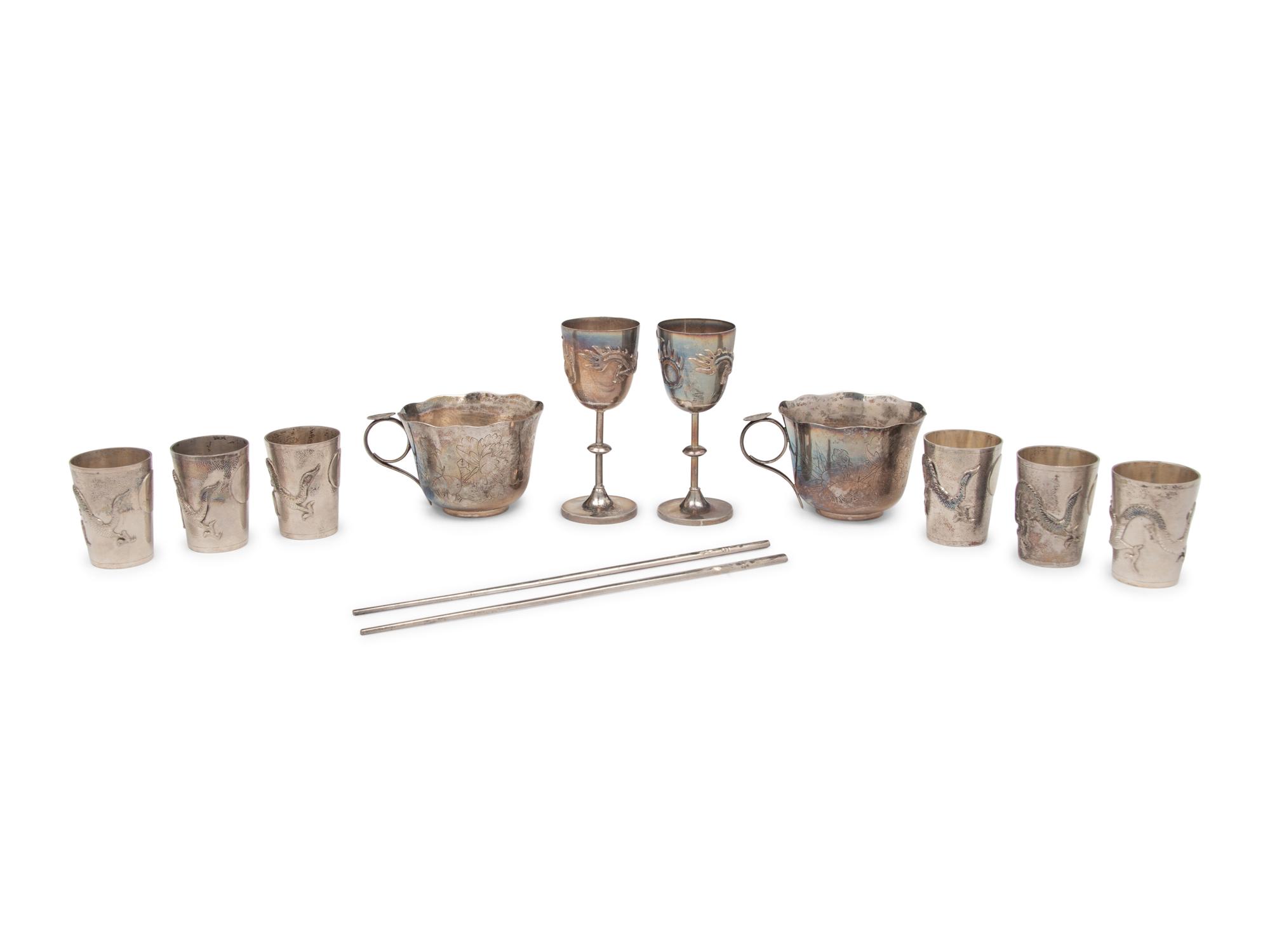 A Collection of Chinese Export Silverwares