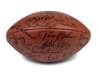 An Impressive 1976 Chicago Bears Team Signed Game Ball Including Vintage Walter Payton "Sweetness" Autograph