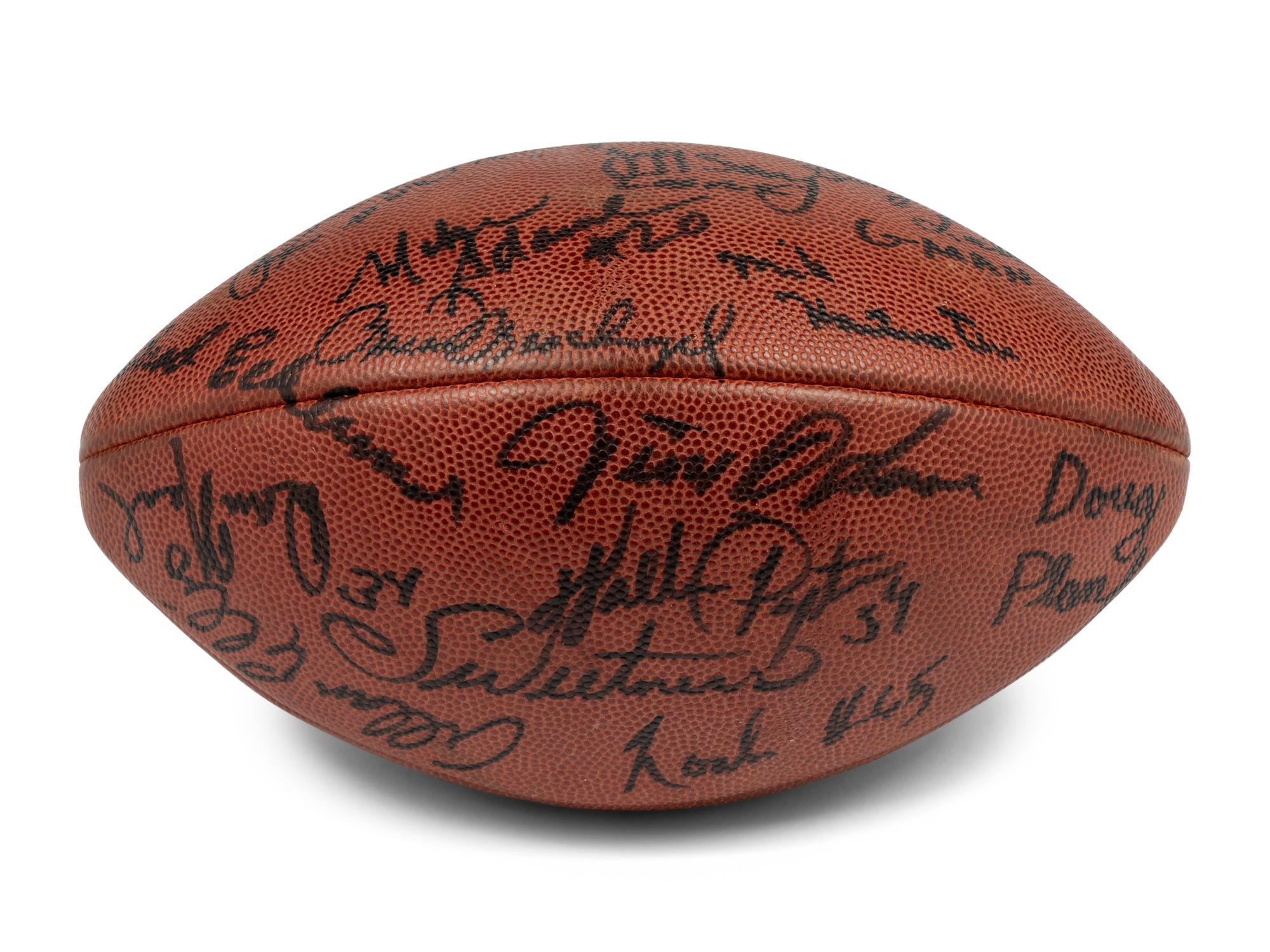 An Impressive 1976 Chicago Bears Team Signed Game Ball Including Vintage Walter Payton "Sweetness" Autograph