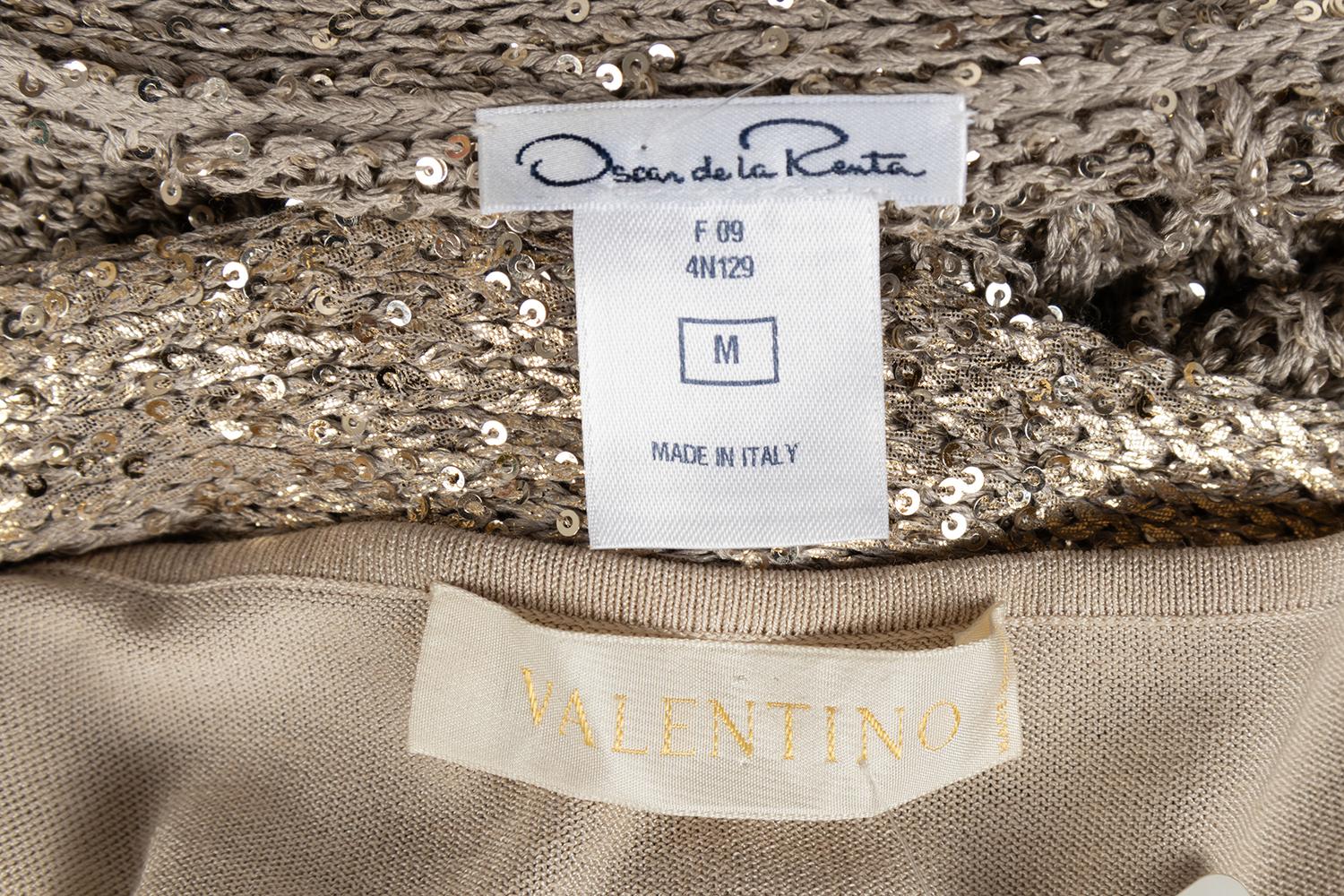 Two Knit Tops: One Oscar de la Renta, One Valentino, 2000s