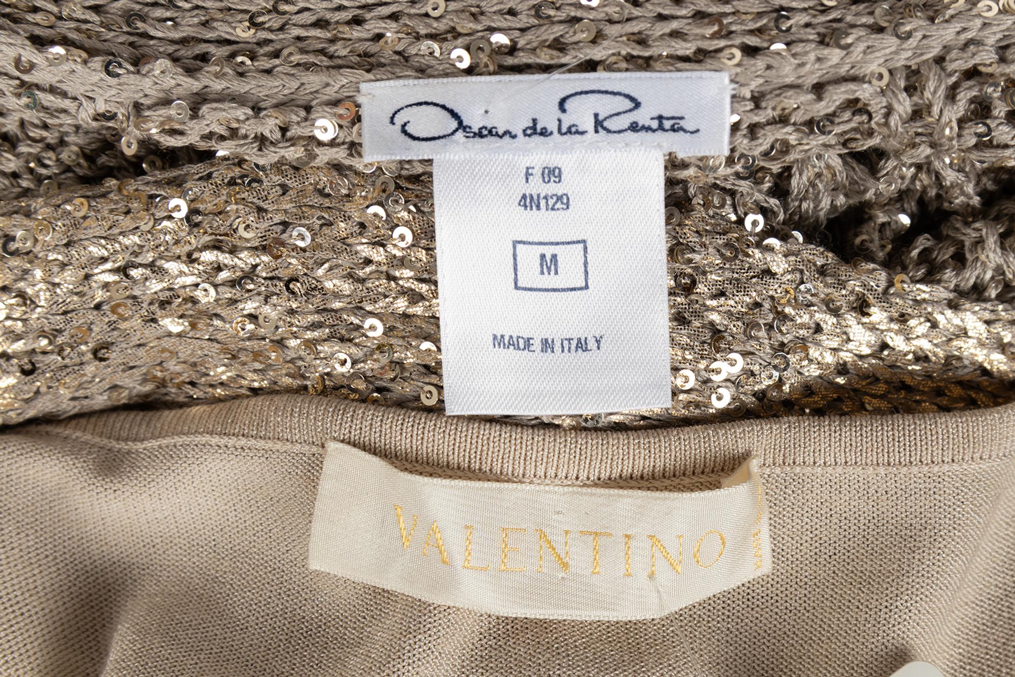 Two Knit Tops: One Oscar de la Renta, One Valentino, 2000s