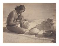 [NATIVE AMERICANS]. REED, Roland W. (1864-1934), photographer. The Pottery Maker . 1913.