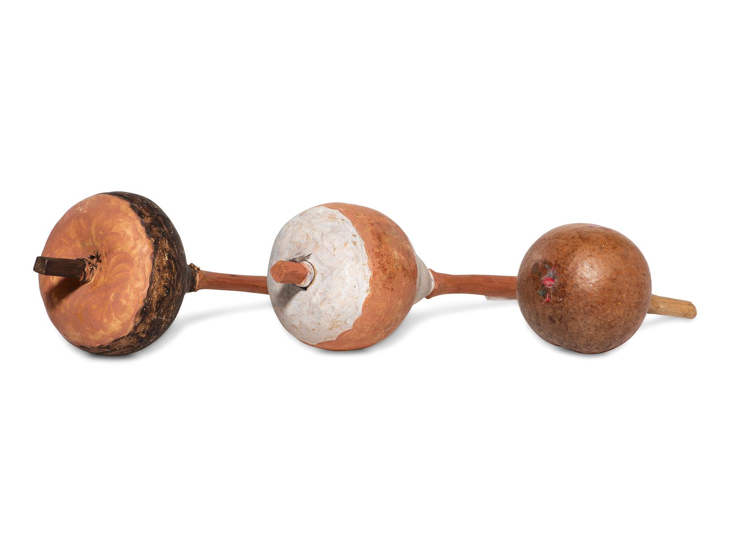 Navajo Painted Gourd Rattles