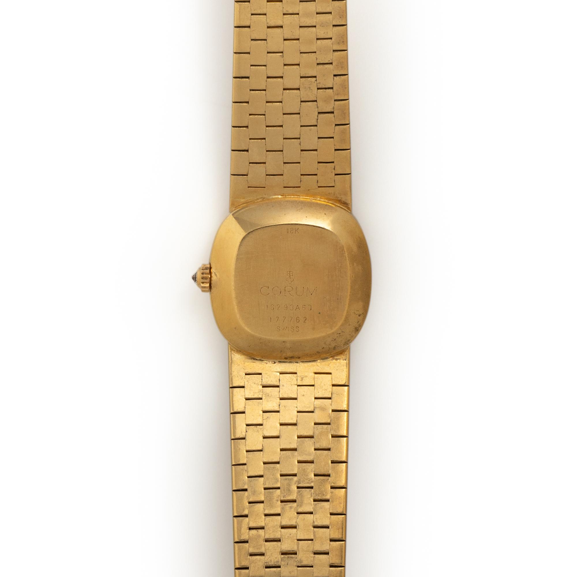CORUM, 18K YELLOW GOLD AND DIAMOND WATCH