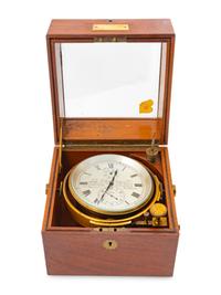 An English Two-Day Ship's Chronometer from the S.S. R.J. Hannah