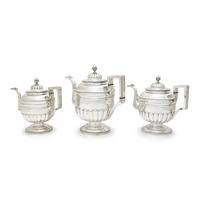 A Federal Silver Six-Piece Tea and Coffee Service
