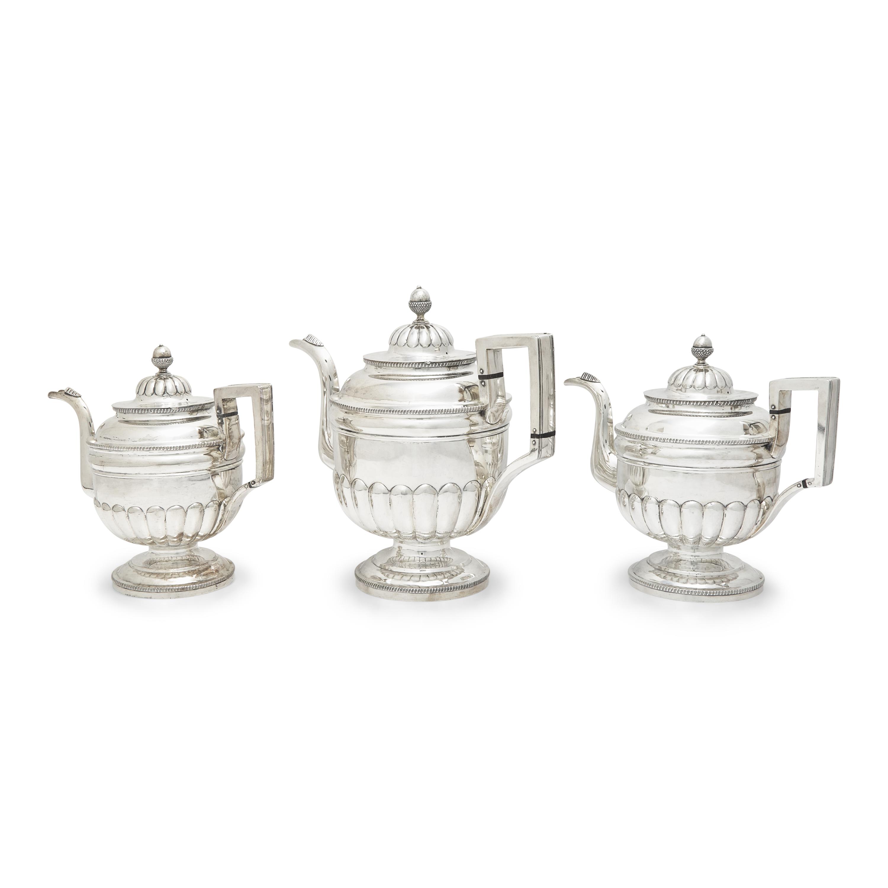 A Federal Silver Six-Piece Tea and Coffee Service