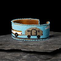 Teri Greeves (Kiowa, b. 1970) — Beaded Cuff Bracelet, of Truck and Camper, 2007