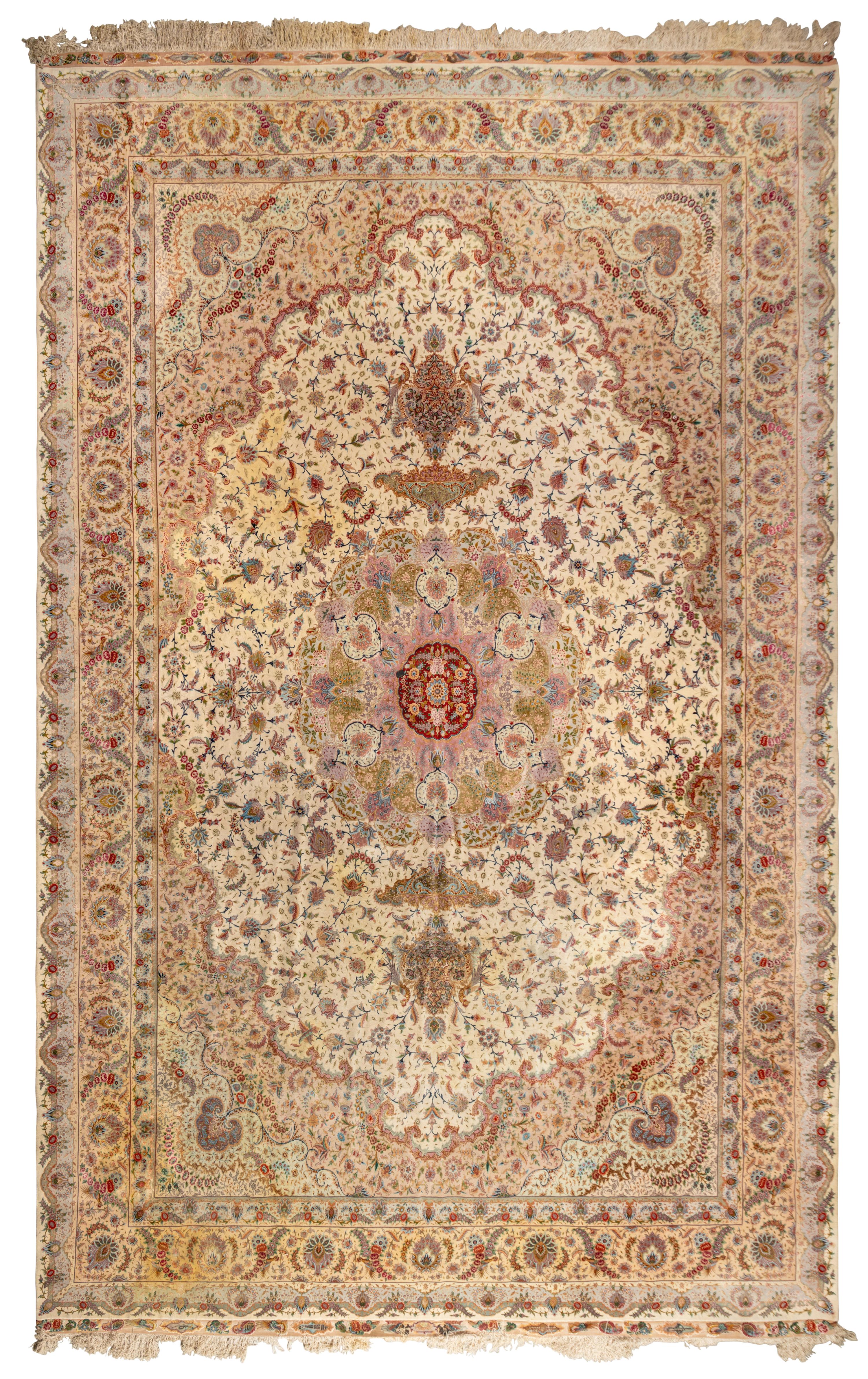 A Persian Silk Carpet