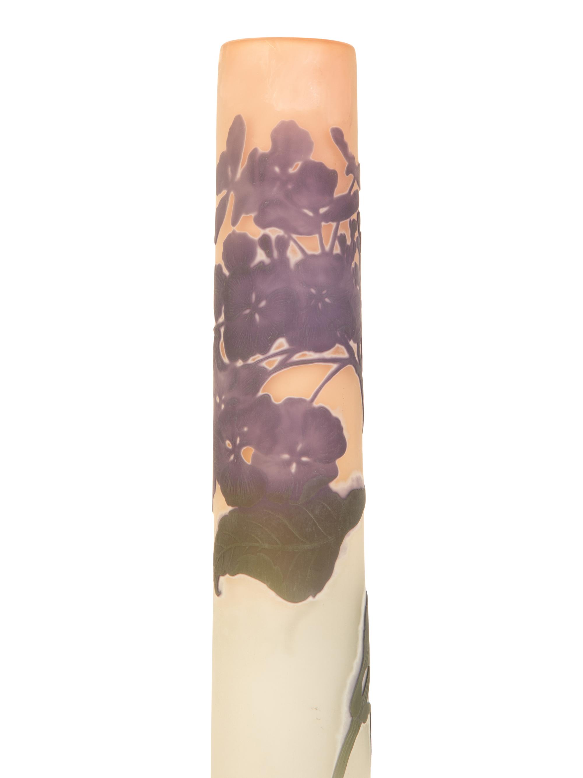 An Emile Gallé Cameo Glass Vase